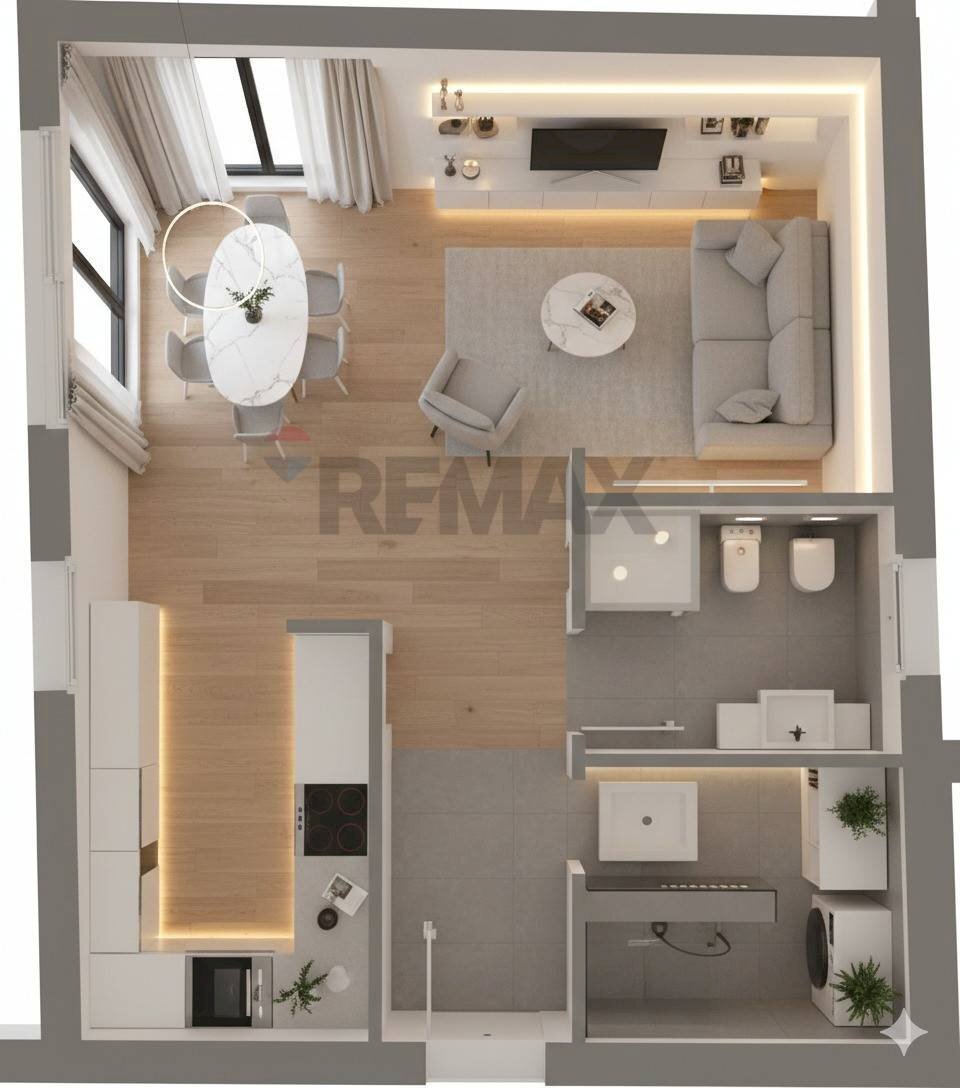 Pianta 3D - Villa Bifamiliare Montelupo Fiorentino - planimetria 1