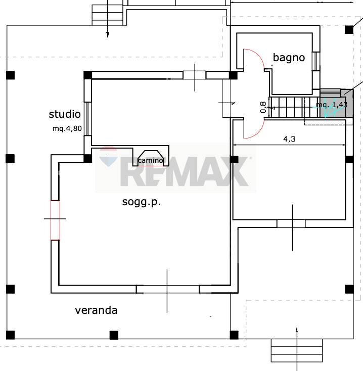 Pianta 2D - Villa via Siracusa, Nettuno - planimetria 1