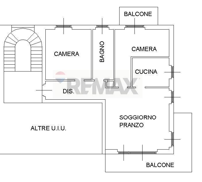 Pianta 2D - Trilocale Via Tommaso Grossi
 
4, Erba - planimetria 1
