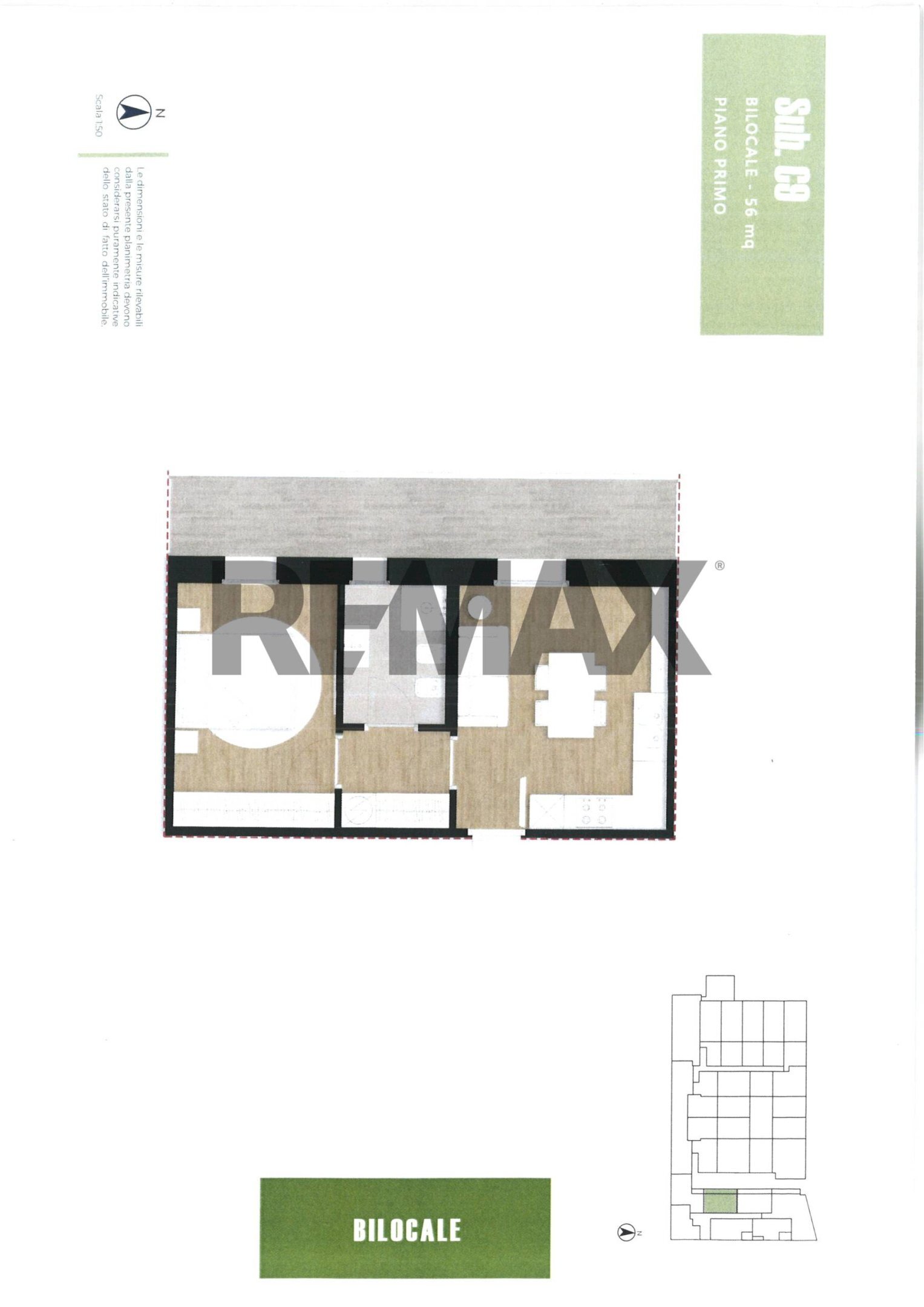 Pianta 2D - Bilocale VIA GAMBINI
 
12, Trieste - planimetria 1