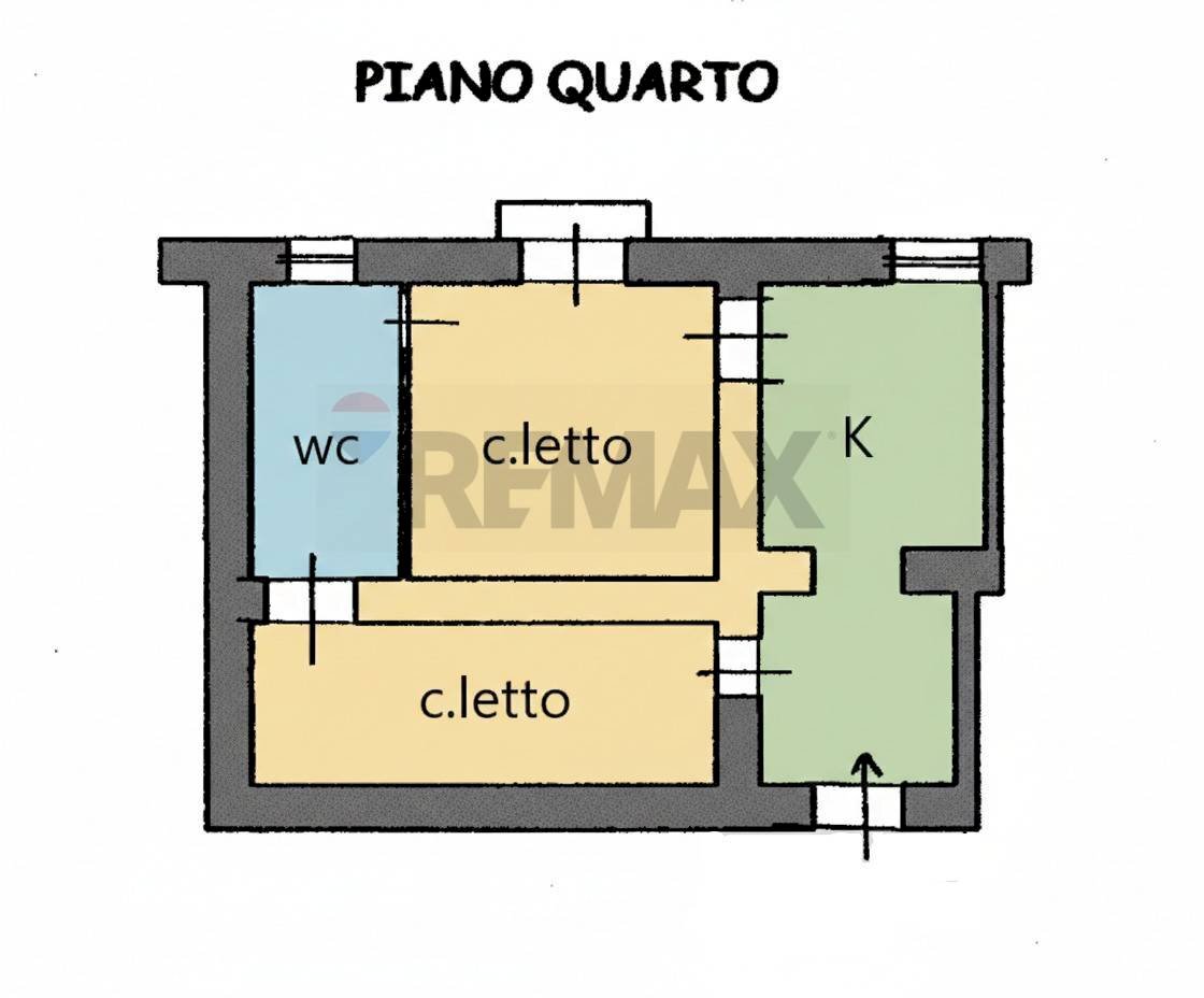 Pianta 2D - Quadrilocale Vico Melofioccolo
 
15, Napoli - planimetria 1