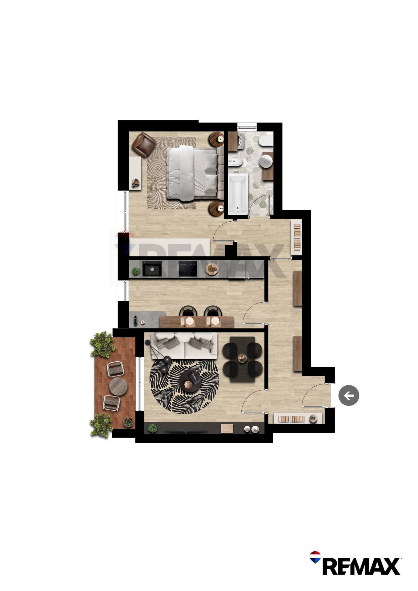 Pianta 2D - Bilocale via gramsci
 
11, San Giuliano Milanese - planimetria 1