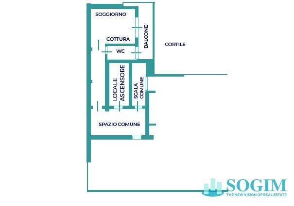 Foto 17 - Monolocale via Cadore
 
16, Milano - planimetria 1