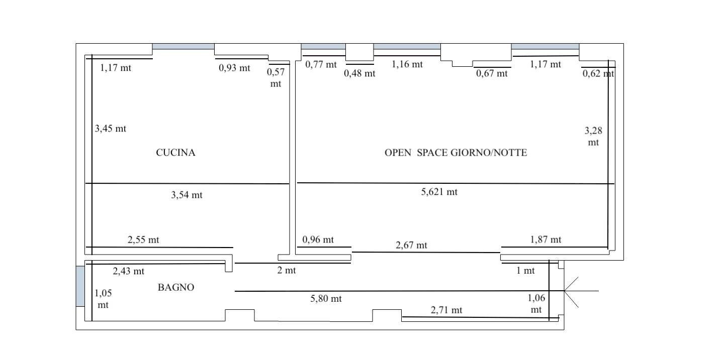 Foto 17 - Bilocale via Pitagora
 
14, Gaggiano - planimetria 1