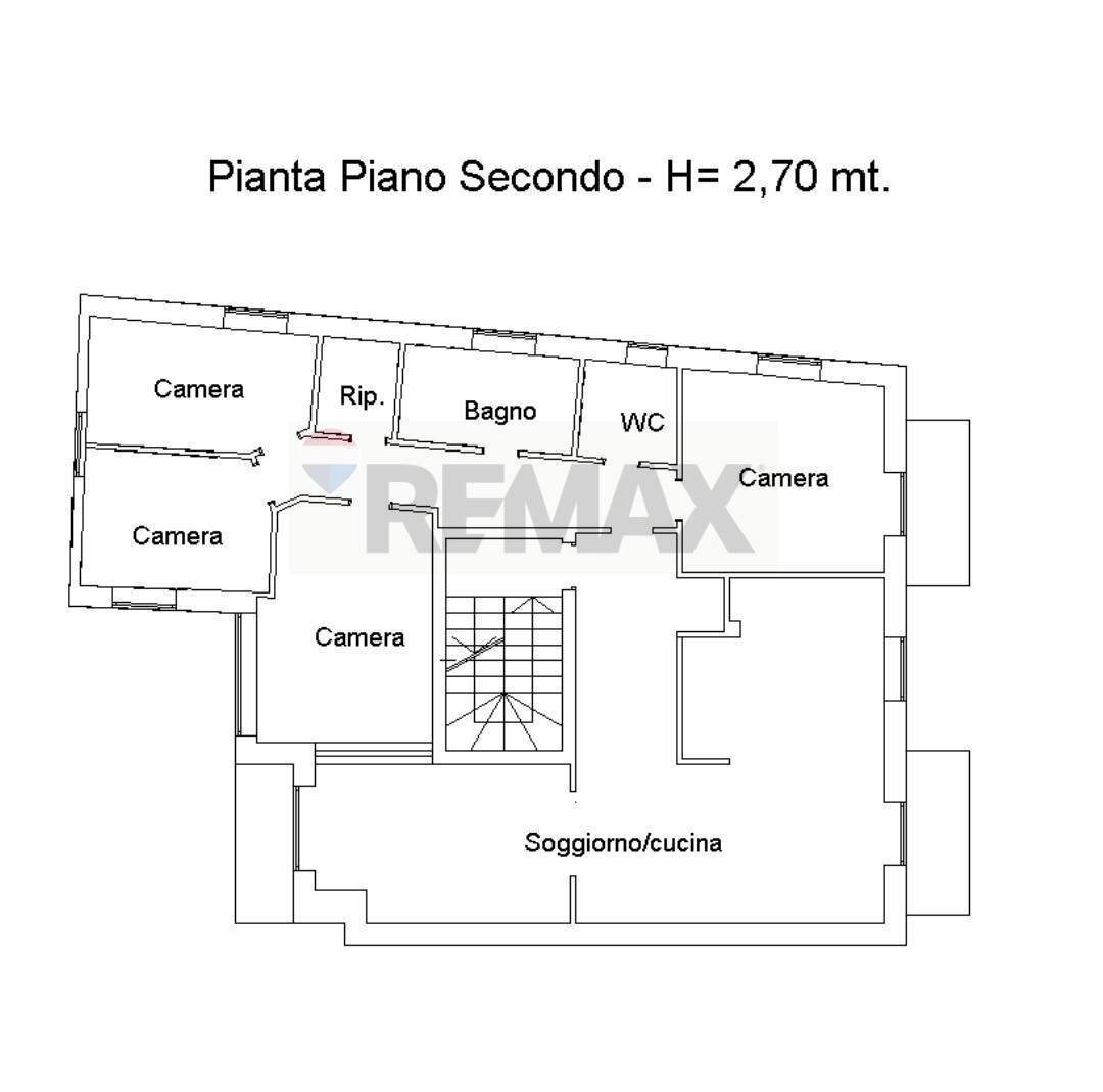 Pianta 2D - Appartamento Via Mazzini
 
1, Meina - planimetria 1