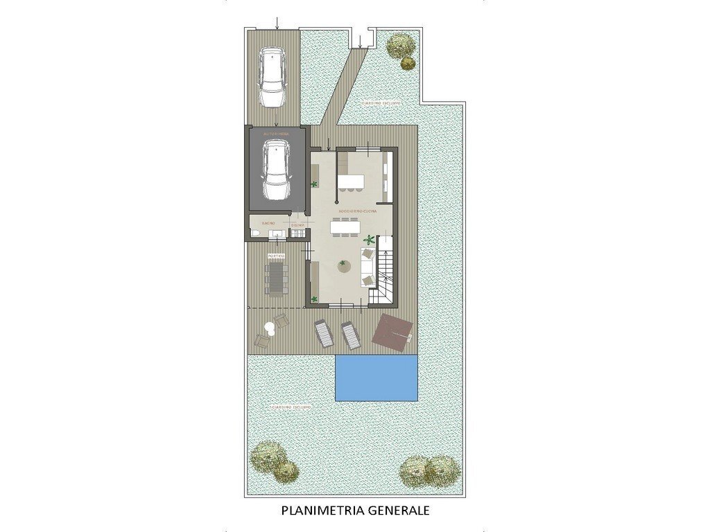 Terraced Villa via Perrucchetti, 3, Gorle - floor plans 1