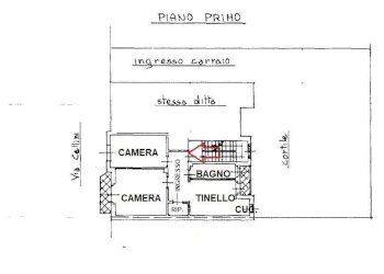 Planimetria - Trilocale via Benvenuto Cellini, 12, Grugliasco - foto 3