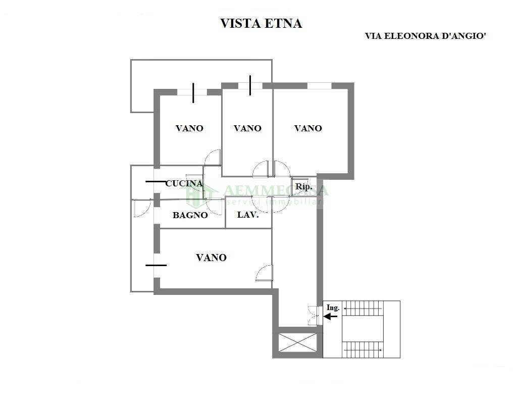 Foto 2 - Quadrilocale Via Eleonora D'angio'
 
23, Catania - planimetria 1