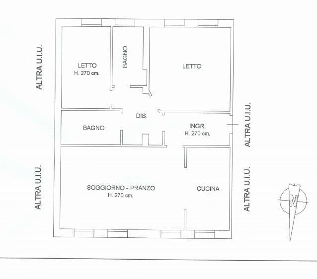 Foto 24 - Quadrilocale Via Prinella, Ferrara - planimetria 1