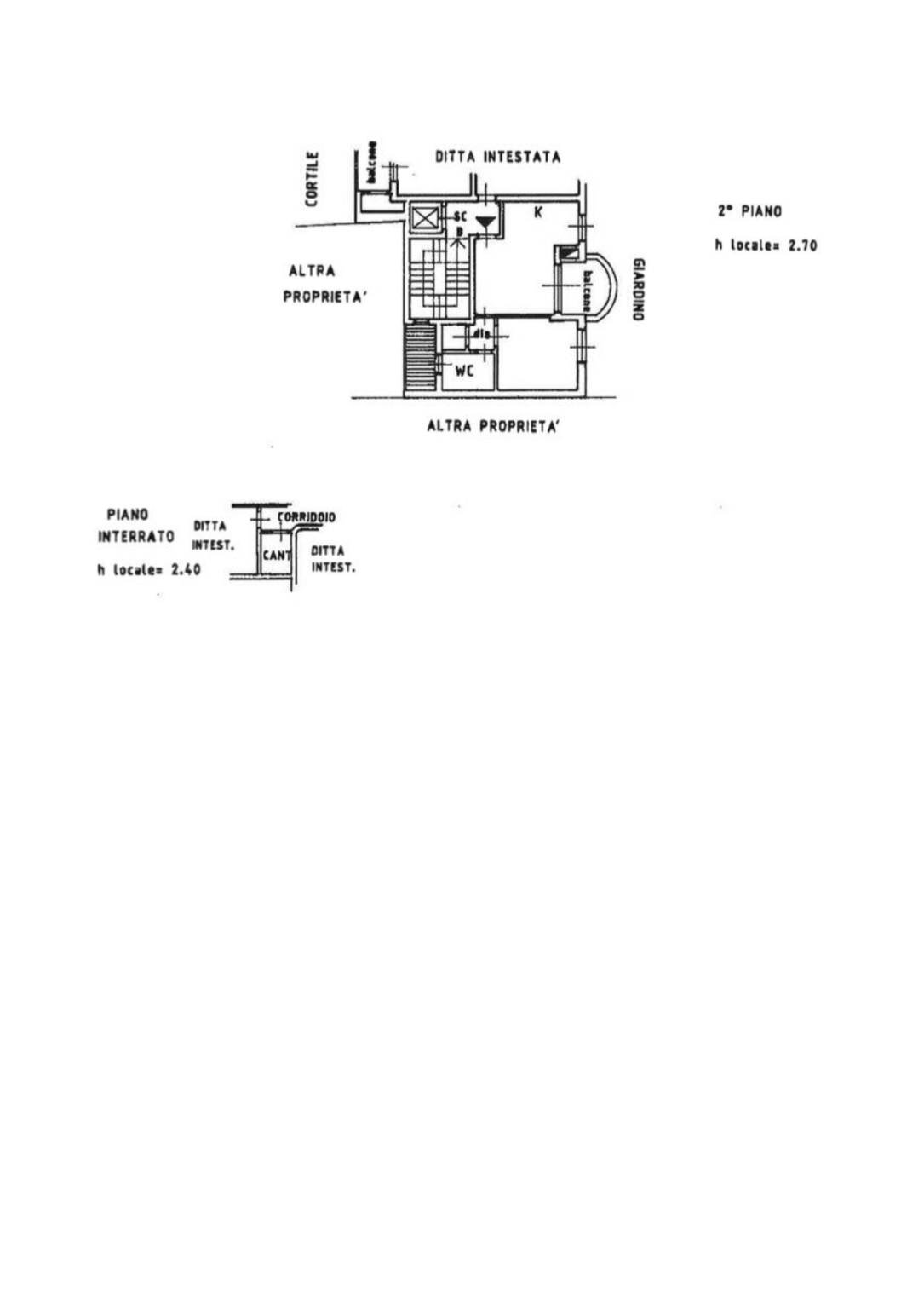 Two-room apartment via Giuseppe Garibaldi, Corsico - floor plans 1