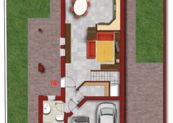 Planimetria - Villa a Schiera via Rosanna Benzi, 28, Baricella - foto 12