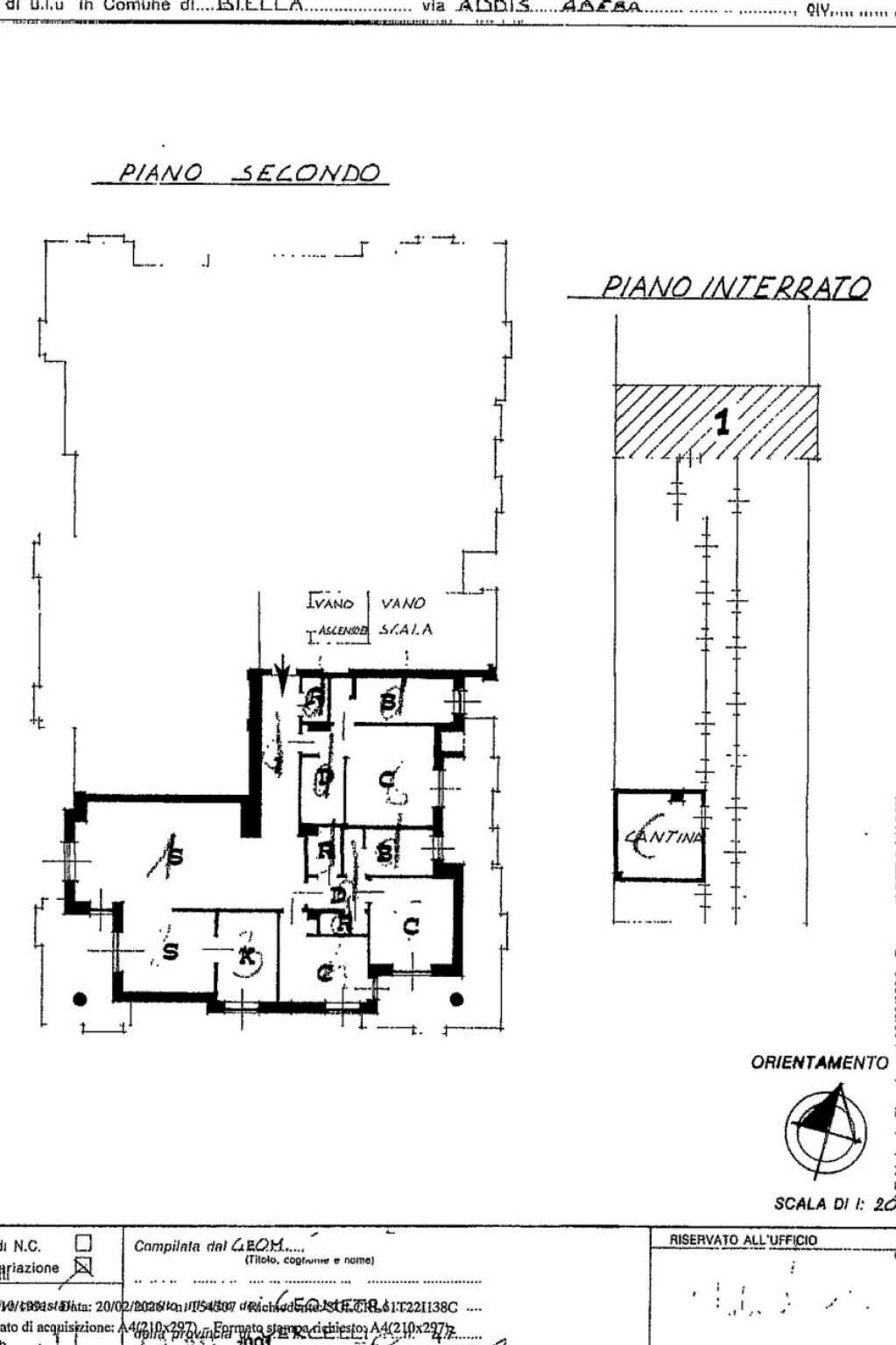 Appartamento via Addis Abeba, 14, Biella - planimetria 1