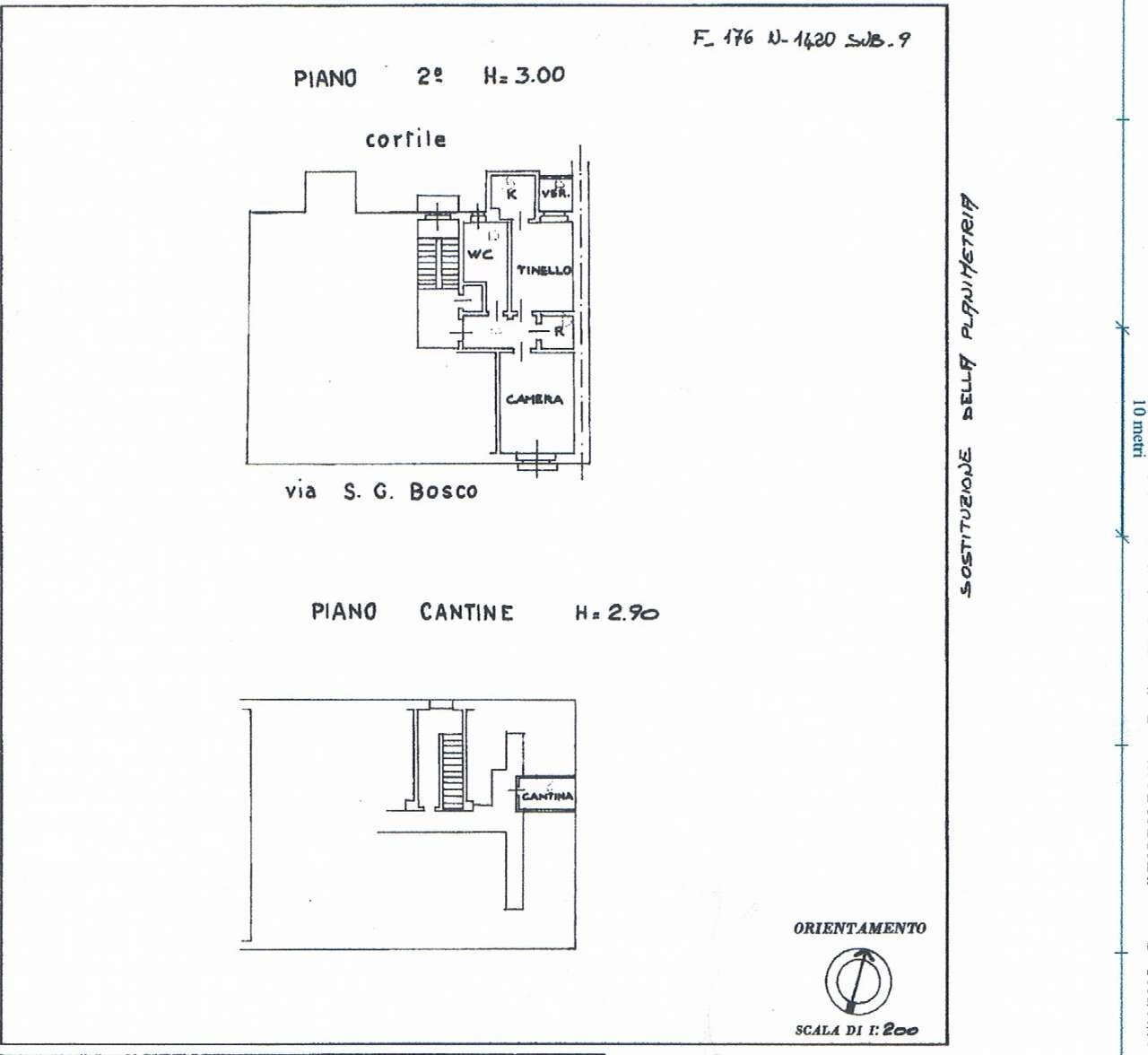 planimetria - Bilocale via Don Bosco, 102, Torino (zona San Donato) - planimetria 1