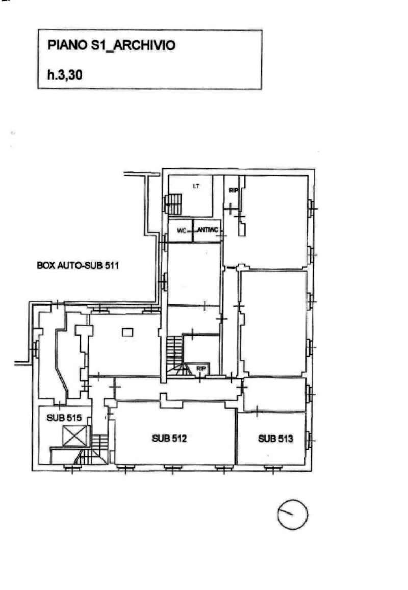 palazzo via abruzzi 6 - piano s1 - Appartamento via Abruzzi, Roma (zona Centro Storico) - planimetria 1