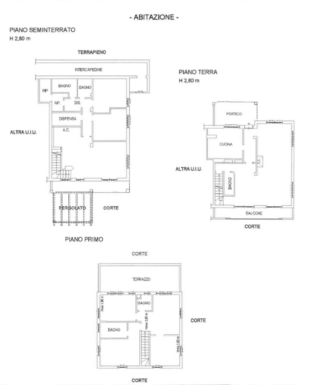 Villa via del Laghetto, 26b, Civitella San Paolo - planimetria 1