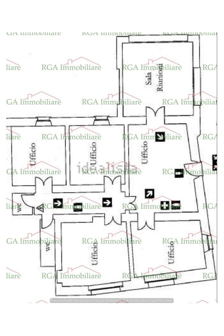 Office via Masone, Bergamo - floor plans 1