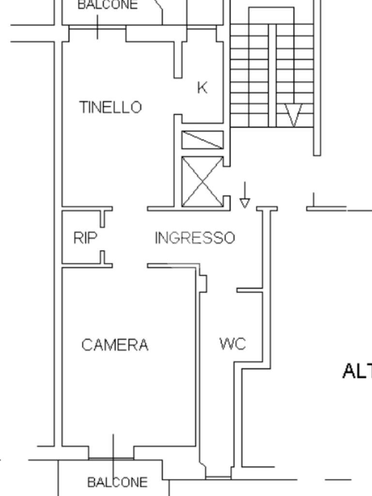 Bilocale Via Carlo Lorenzini, Torino (zona Borgo Vittoria) - planimetria 1