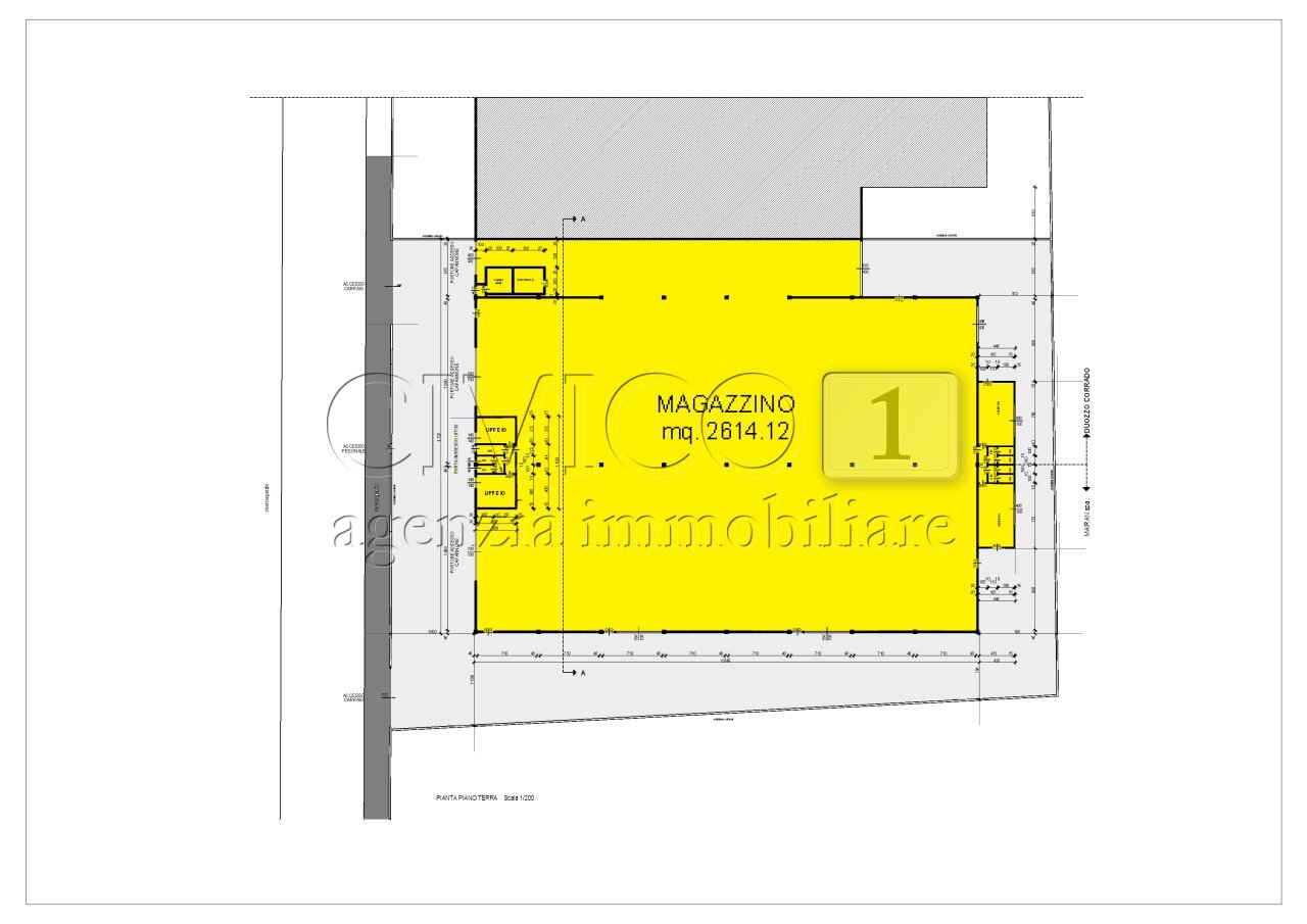 PIANTA - Commercial Premises Via Meucci, Rubano - floor plans 1