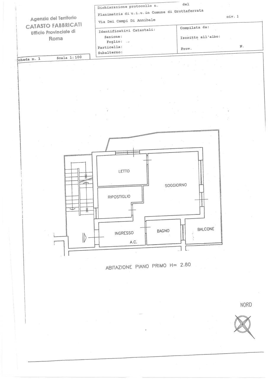 SKM_C250i26022310480.jpg - Trilocale Via Campi d'Annibale 16, Grottaferrata - planimetria 1