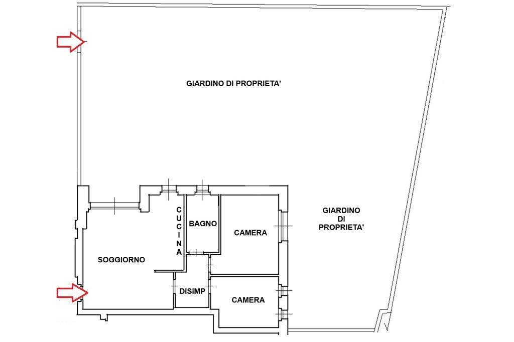 Three-room apartment Via Mascagni, Senago - floor plans 1