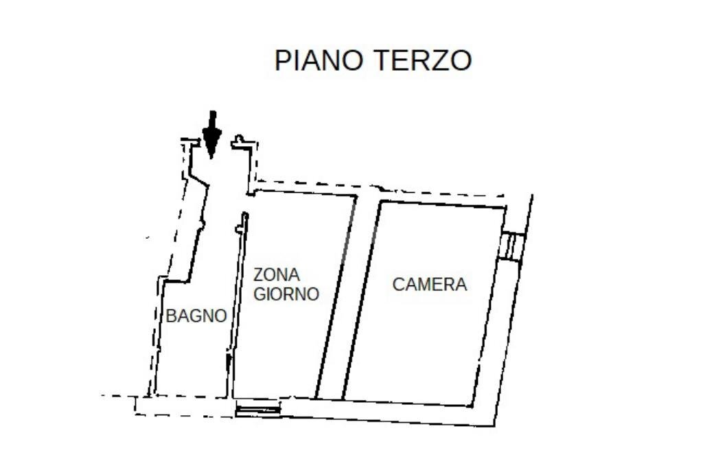 Bilocale Via Umberto I, Busca - planimetria 1