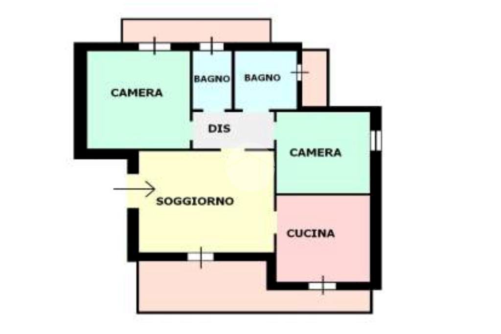 Quadrilocale Via Del Volontariato, Marene - planimetria 1