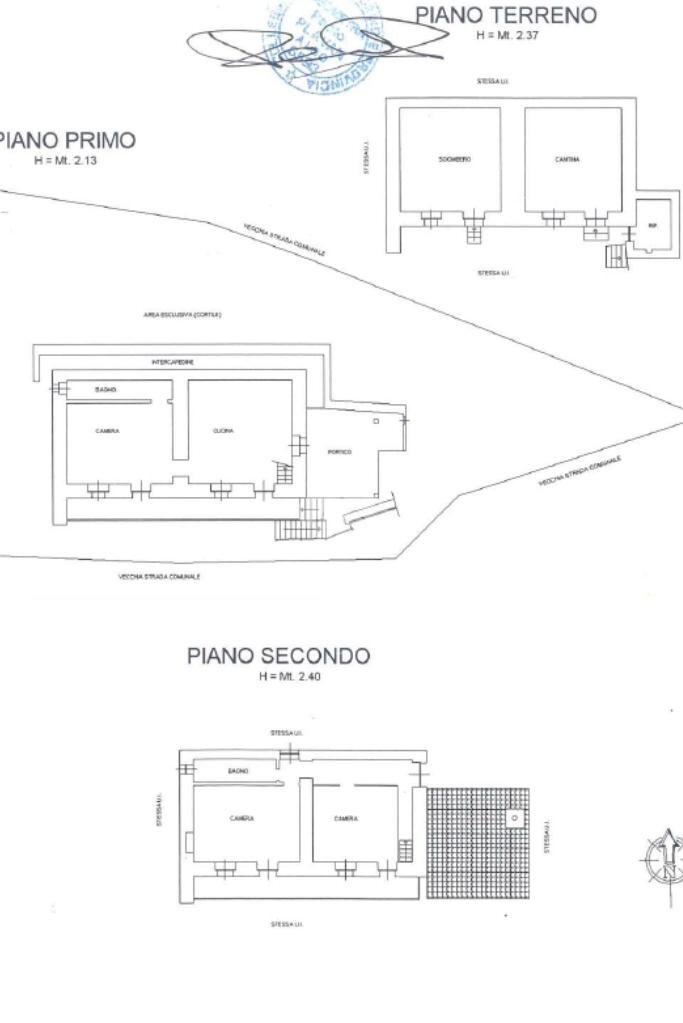 Independent house Borgata tornini, Pramollo - floor plans 1