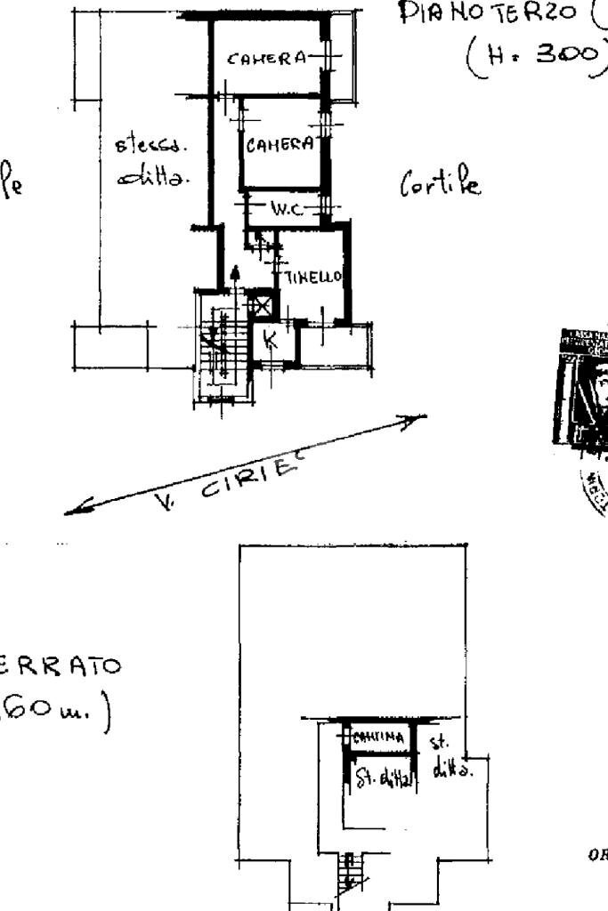 Trilocale Via Ciriè, Volpiano - planimetria 1