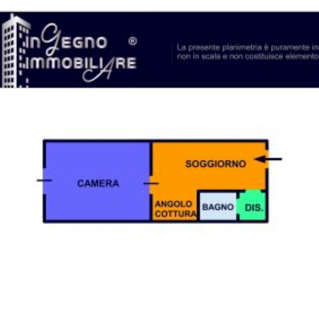 Bilocale Corso Regina Margherita, Torino (zona San Donato) - planimetria 1
