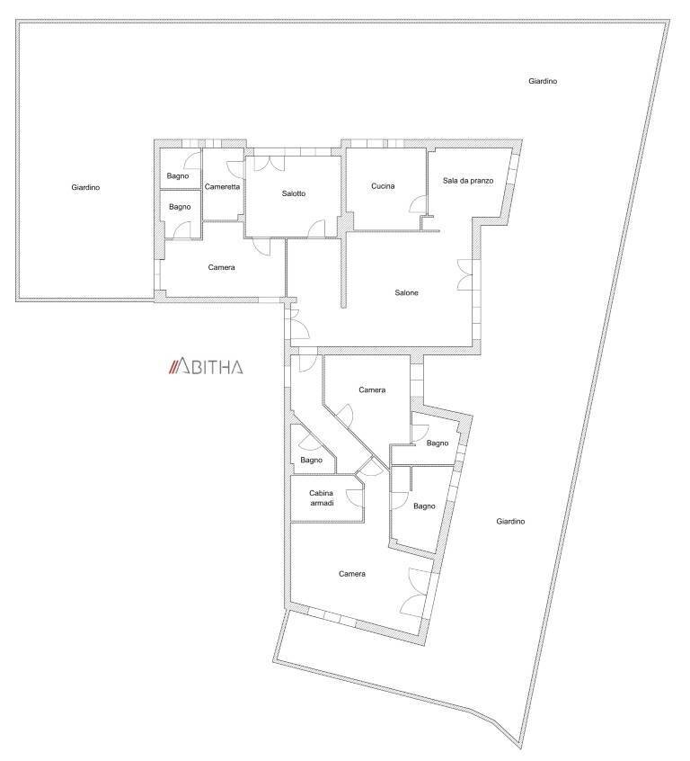 Appartamento Via Trionfale, Roma - planimetria 1