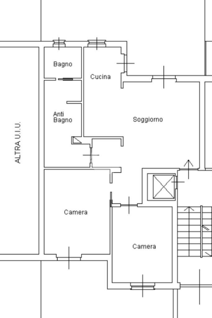 Quadrilocale Via baldi, Rivoli - planimetria 1
