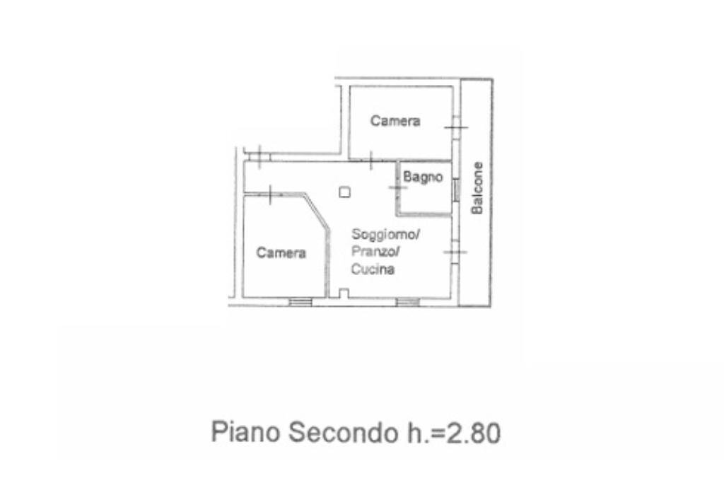 Trilocale Via roma, Mondaino - planimetria 1