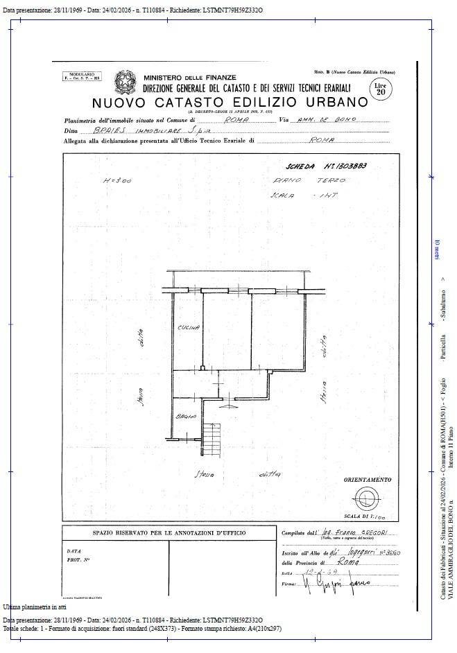 Foto 16 - Two-room apartment via ammiraglio del bono, Roma - floor plans 1