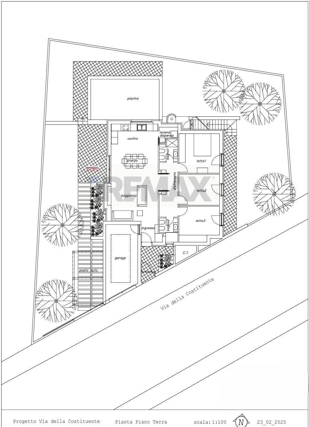 Pianta 2D - Villa Via della Costituente, Adelfia - floor plans 1