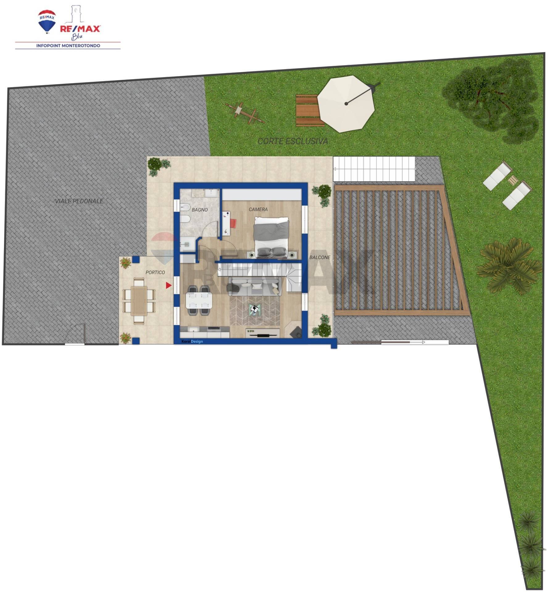 Pianta 2D - Villa a Schiera Via Provinciale 28a
 
64, Nerola - planimetria 1