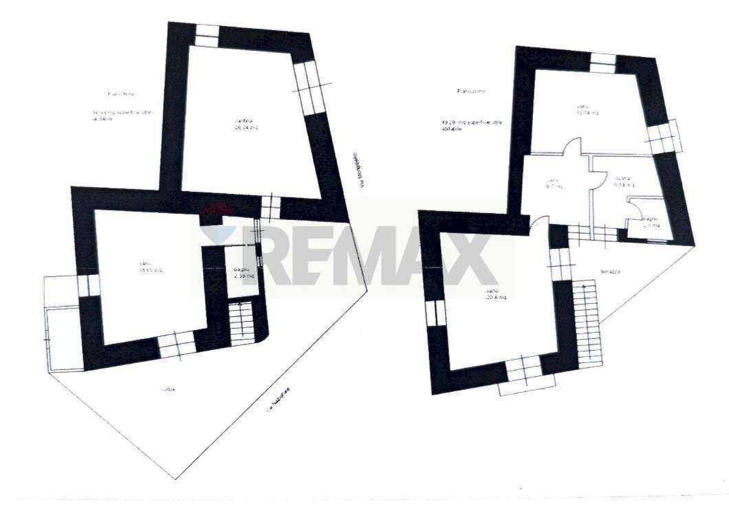 Pianta 2D - Casa indipendente Via Mongibello Nazionale
 
101, Castiglione di Sicilia - planimetria 1