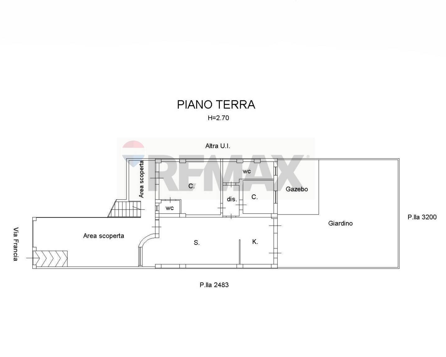 Pianta 2D - Independent house Via Francia
 
16, Manfredonia - floor plans 1
