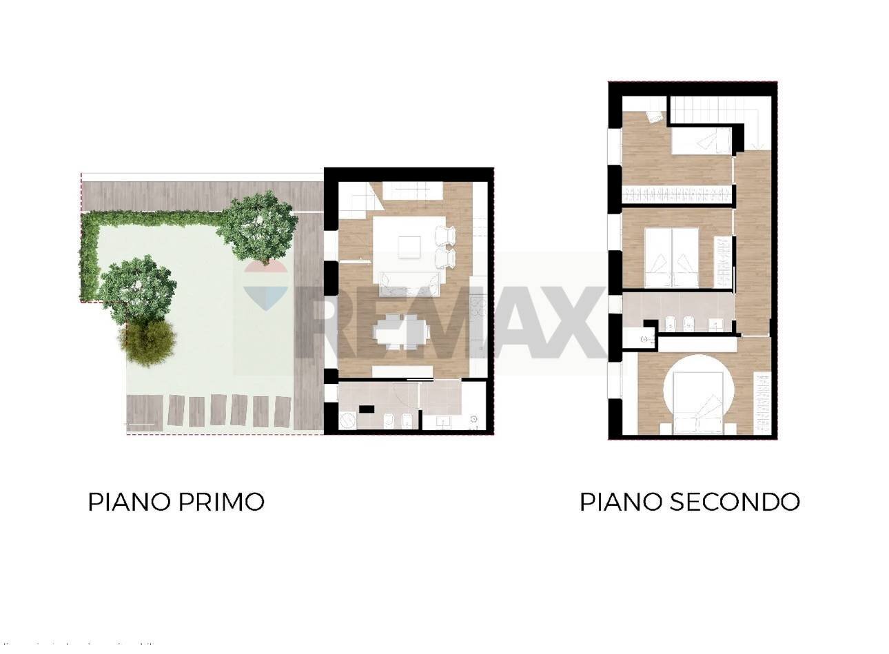 Pianta 2D - Villa Bifamiliare VIA GAMBINI, Trieste - planimetria 1