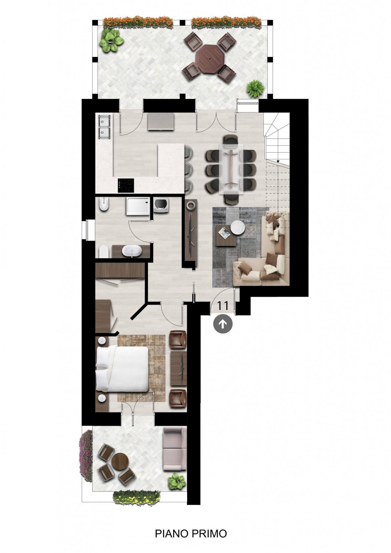 Foto 2 - Appartamento Via Defendente Ferrari, Caselle Torinese - planimetria 1