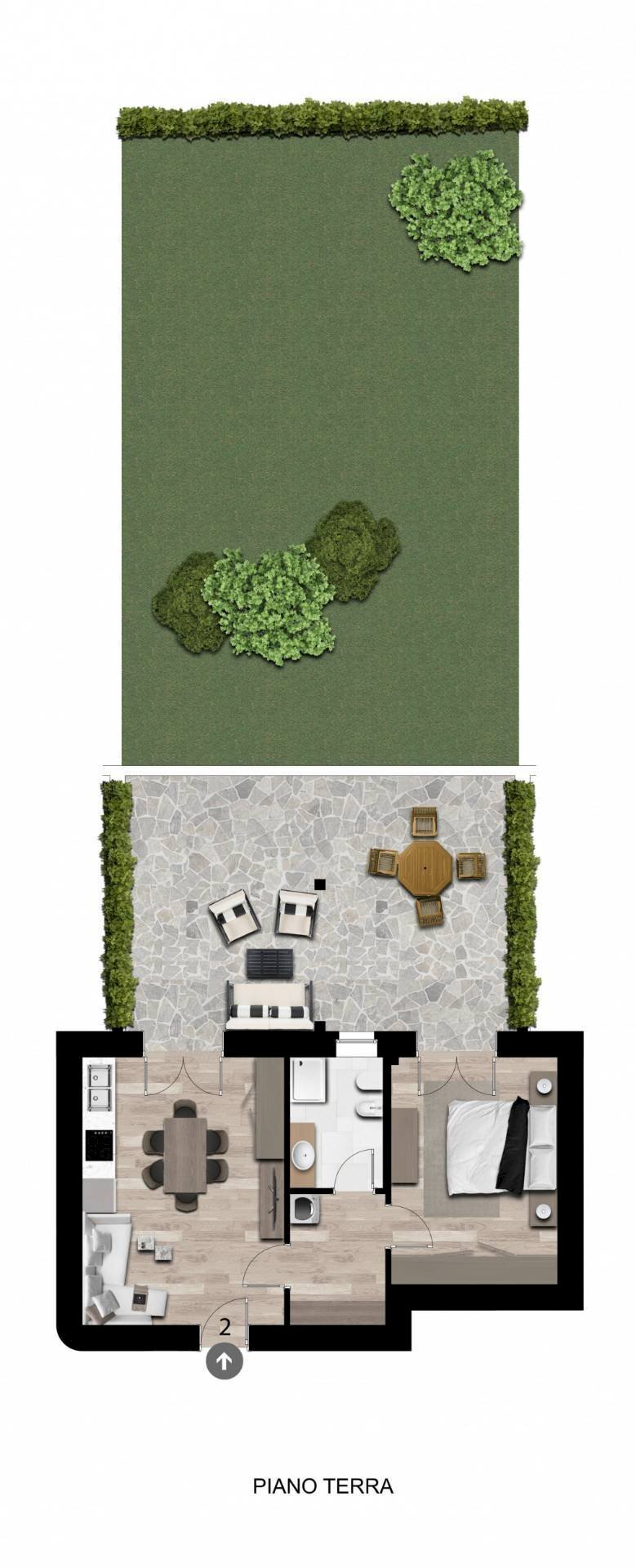 Foto 2 - Bilocale Via Defendente Ferrari, Caselle Torinese - planimetria 1