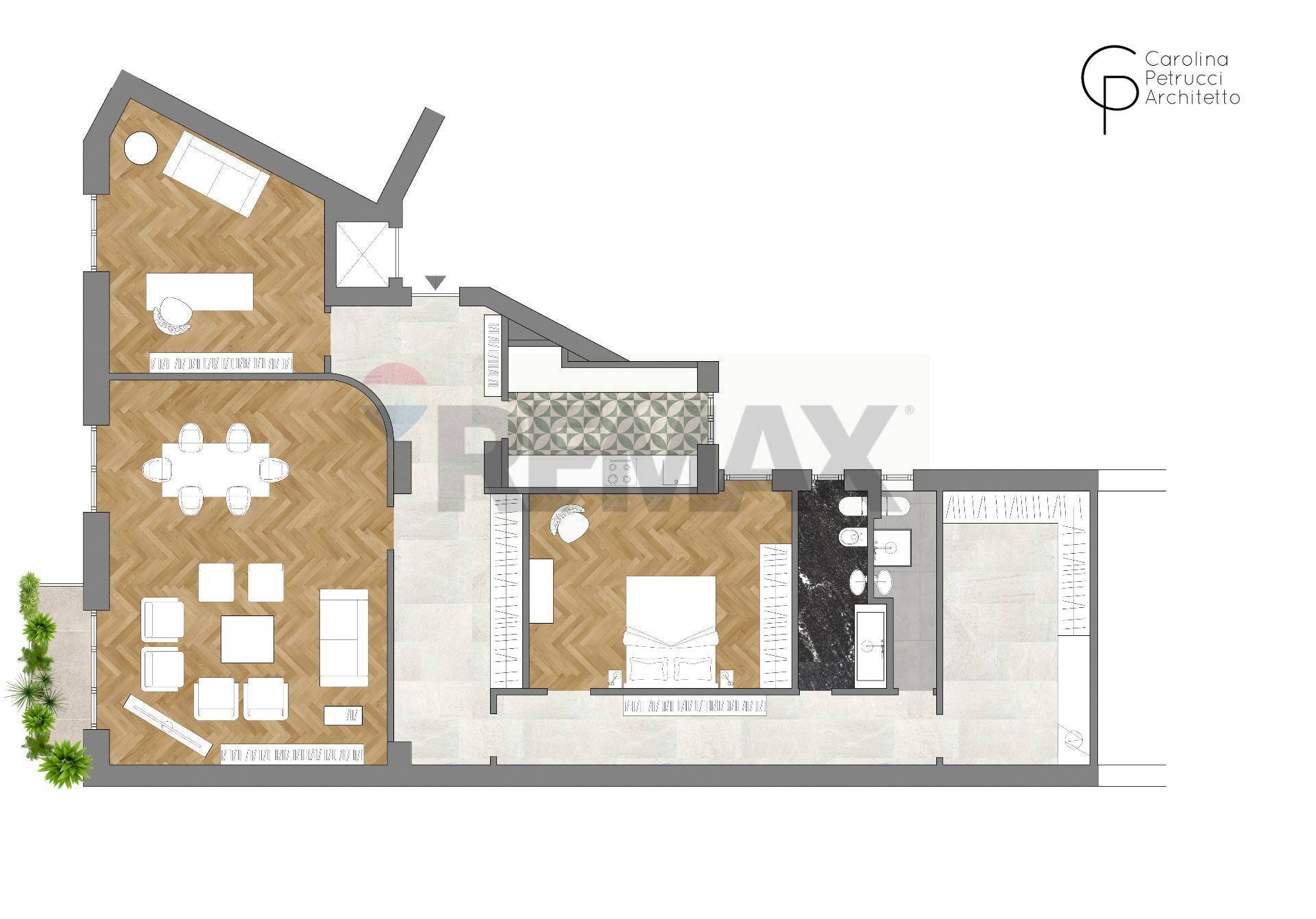 Pianta 2D - Three-room apartment Milano - floor plans 1