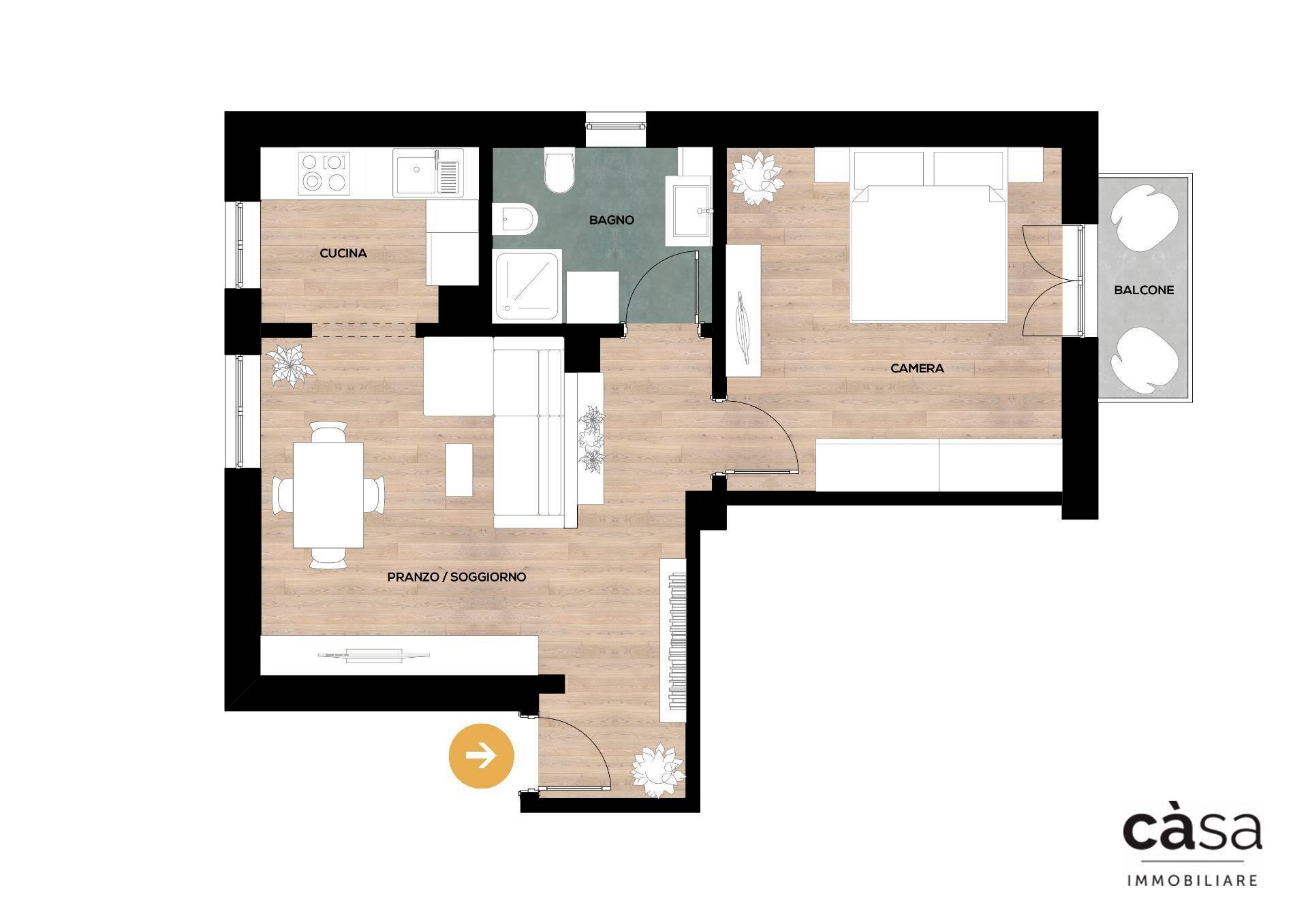 Foto 28 - Two-room apartment Via Isolabella
 
17, Varese - floor plans 1