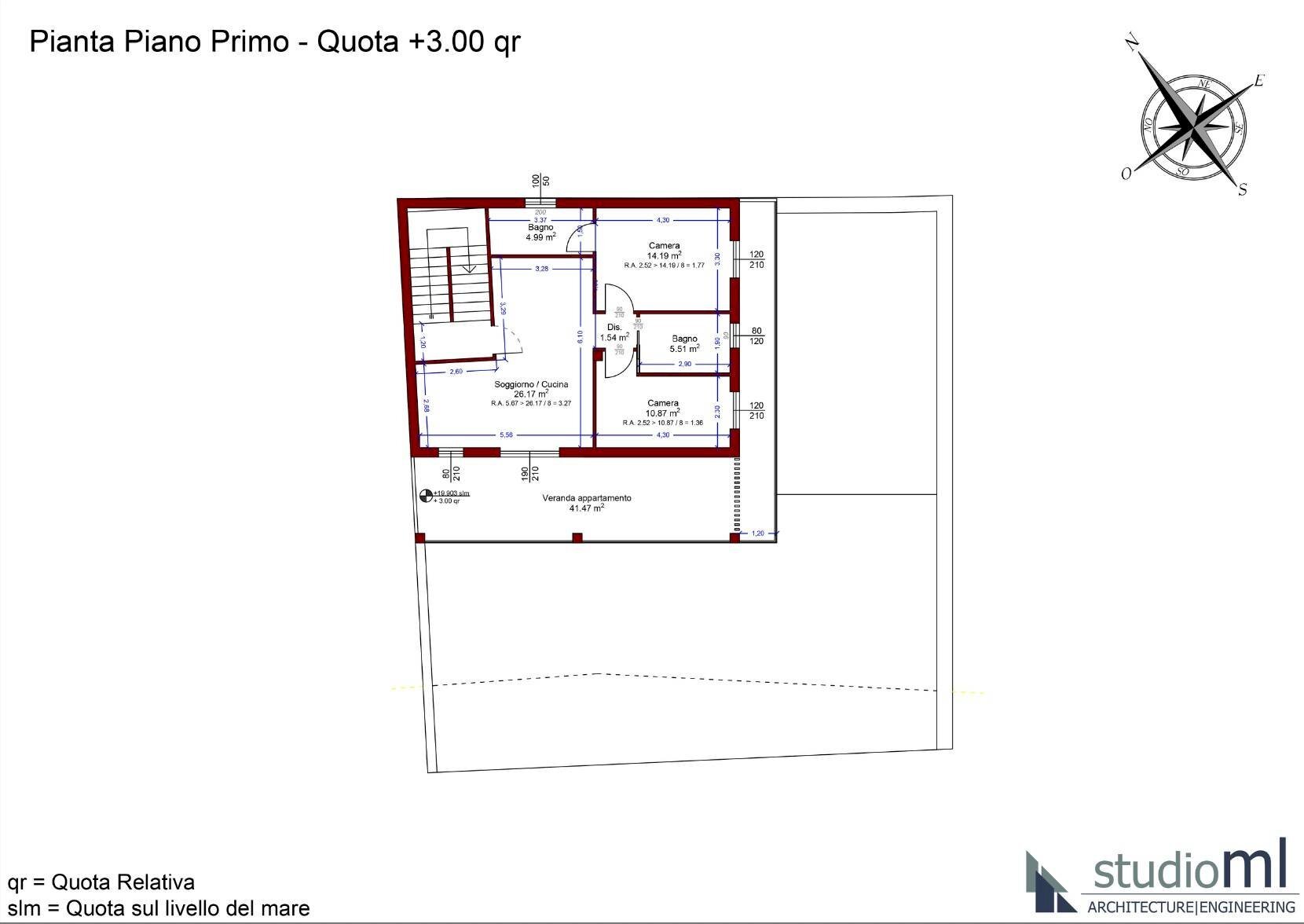 Foto 8 - Three-room apartment Via Grazia Deledda, La Maddalena - floor plans 1