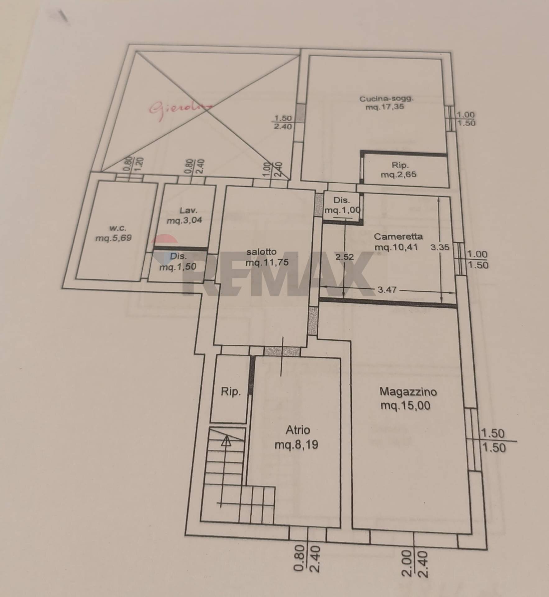 Pianta 2D - Casa indipendente Via Sanseverino
 
17-19, Paceco - planimetria 1