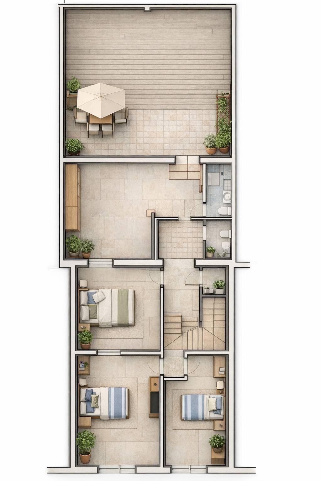 Foto 23 - Casa semi indipendente Viale Pascoli
 
34, Rimini - planimetria 1