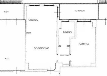 Planimetria - Two-room apartment via Nazario Sauro, 38, Sesto San Giovanni - photo 43