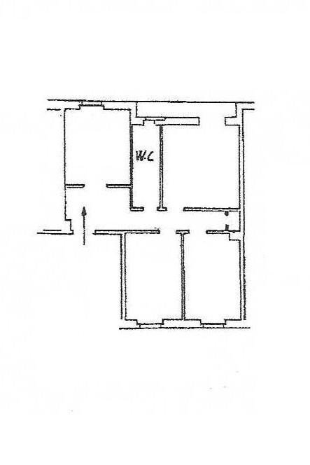 Trilocale via Antonio Cantore, 7, Genova (zona Sampierdarena) - planimetria 1