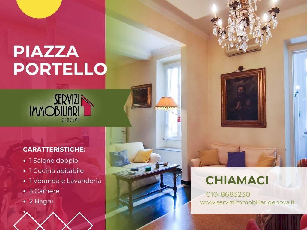 Salone - Appartamento piazza del Portello, Genova - foto 1