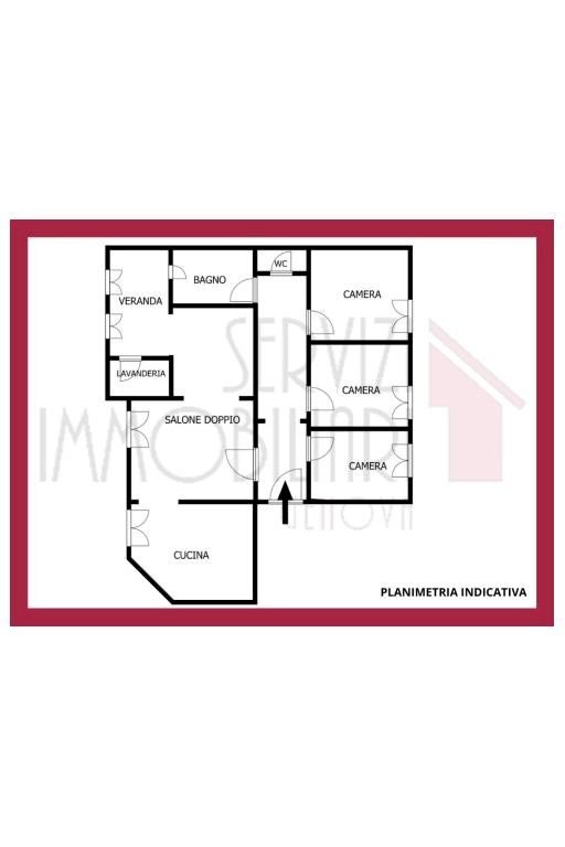 Appartamento piazza del Portello, Genova - planimetria 1