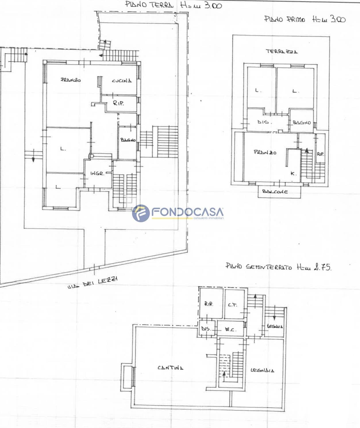 Foto 42 - Villa Via dei lezzi, San Donato di Lecce - planimetria 1